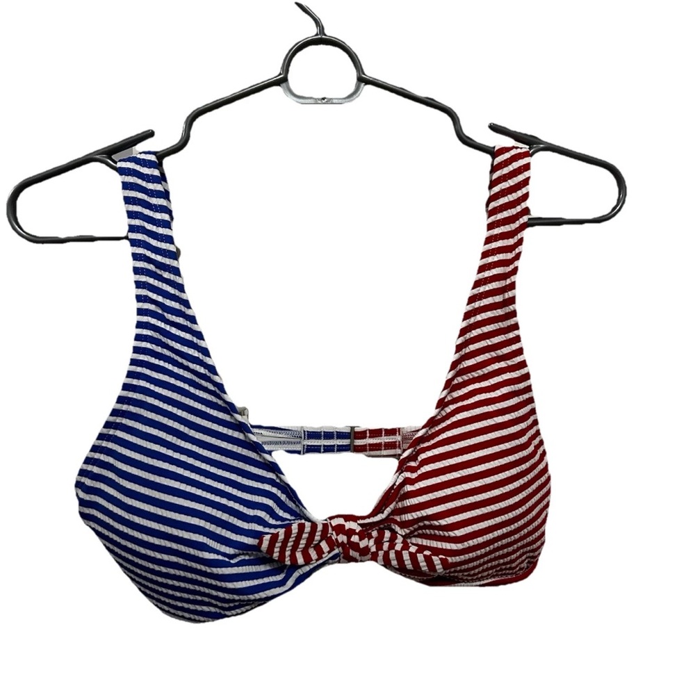 Striped Red and Blue Bikini Bikini